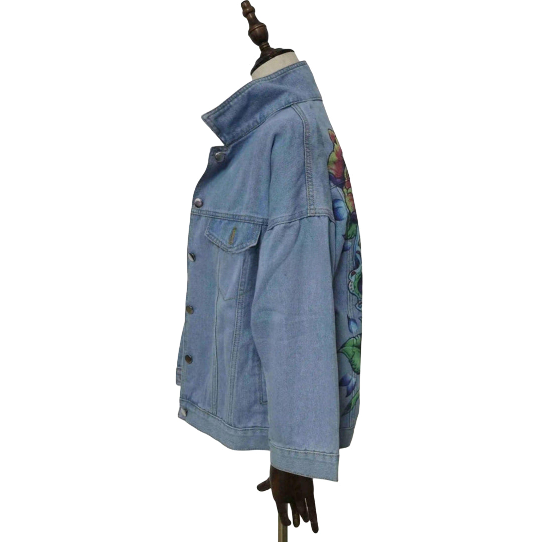 Veste en Jean Tête de Mort Femme