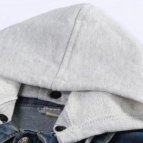 Veste en Jean Sweat à Capuche Homme