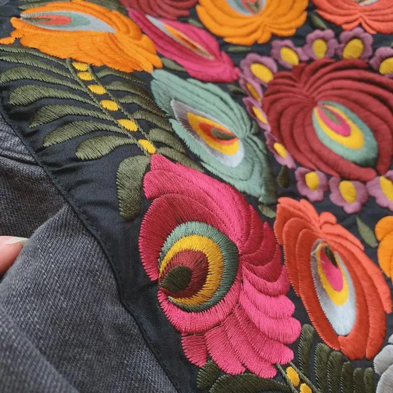 Veste en jean Femme avec Motif dans le Dos