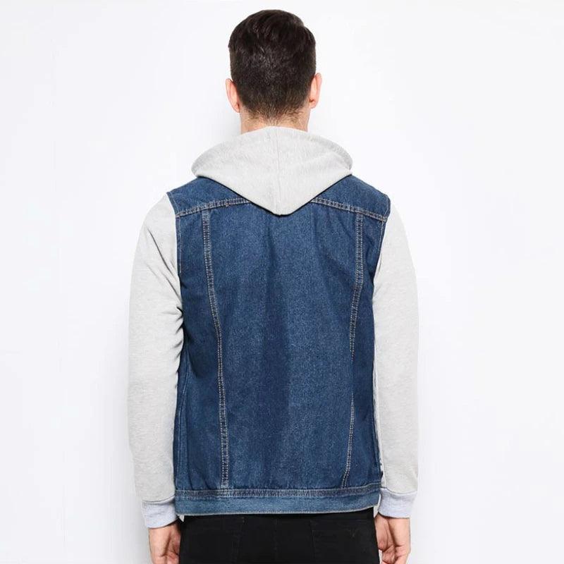 Veste en Jean Sweat à Capuche Homme