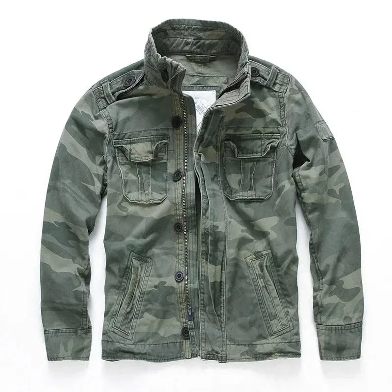 Veste En Jean Camouflage Militaire Homme