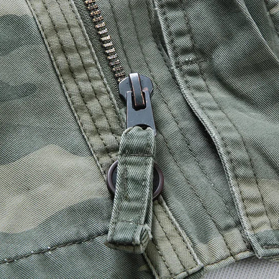 Veste En Jean Camouflage Militaire Homme