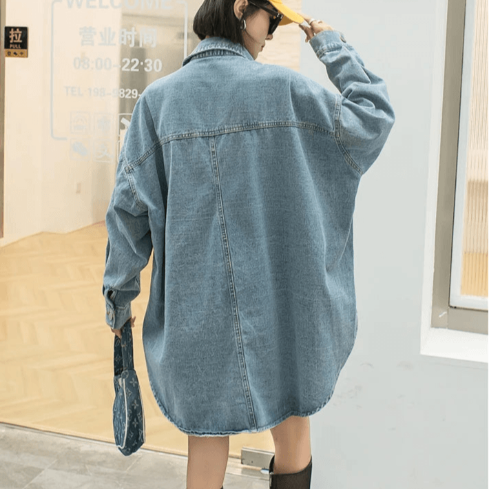 Veste en Jean Femme avec Patchs