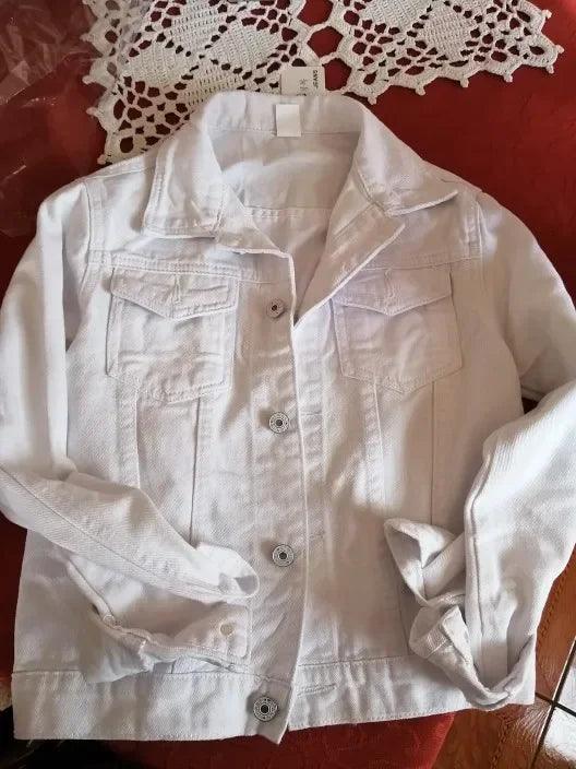 Veste en Jean Coupe Droite Femme