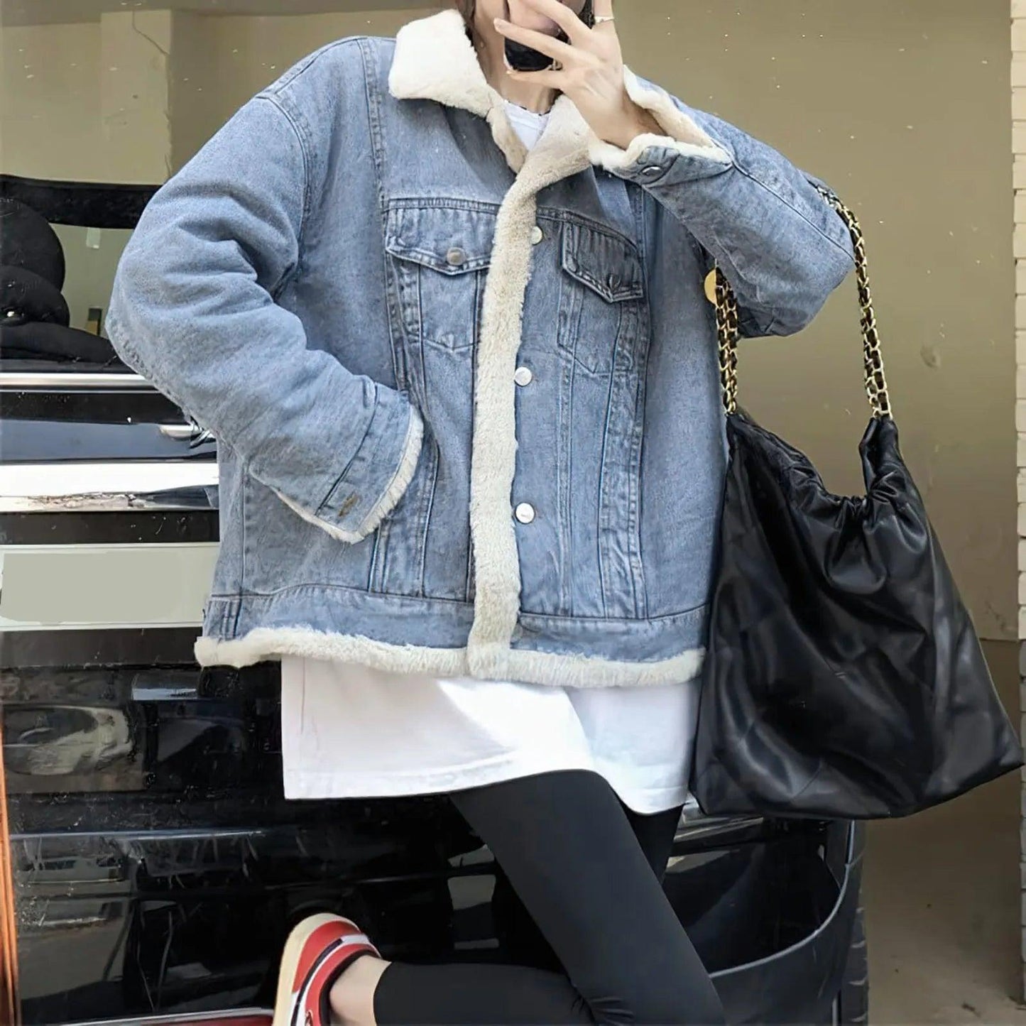 Veste en Jean Doublée Femme Réversible - VestesEnJean