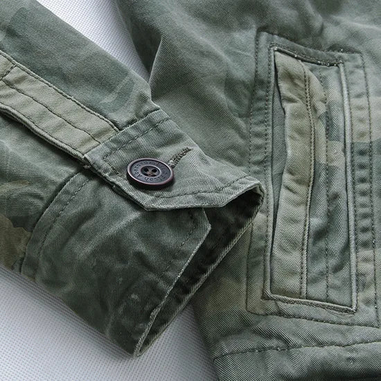 Veste En Jean Camouflage Militaire Homme
