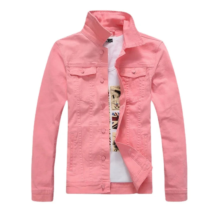Veste en Jean Rose Slim Homme