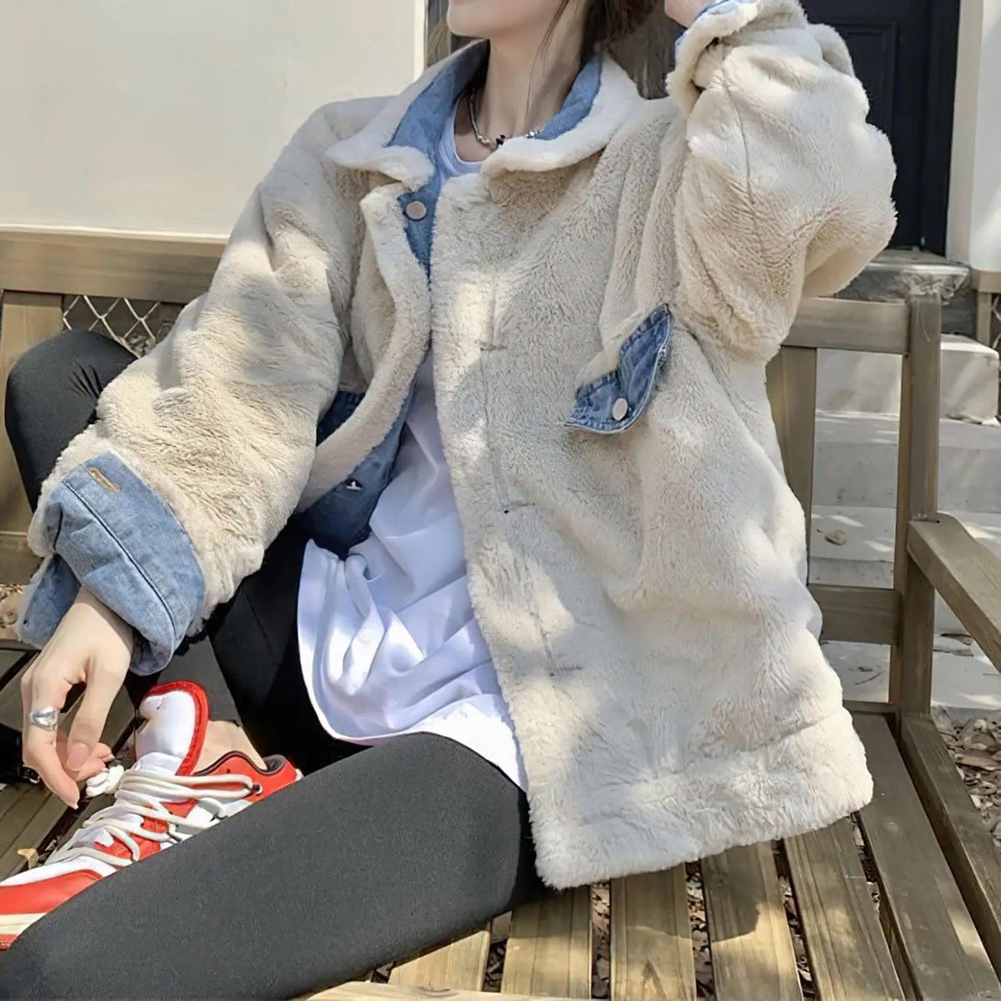 Veste en Jean Doublée Femme Réversible - VestesEnJean
