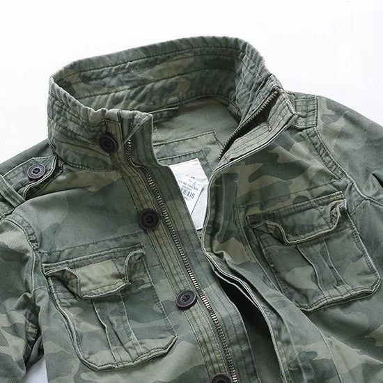 Veste En Jean Camouflage Militaire Homme