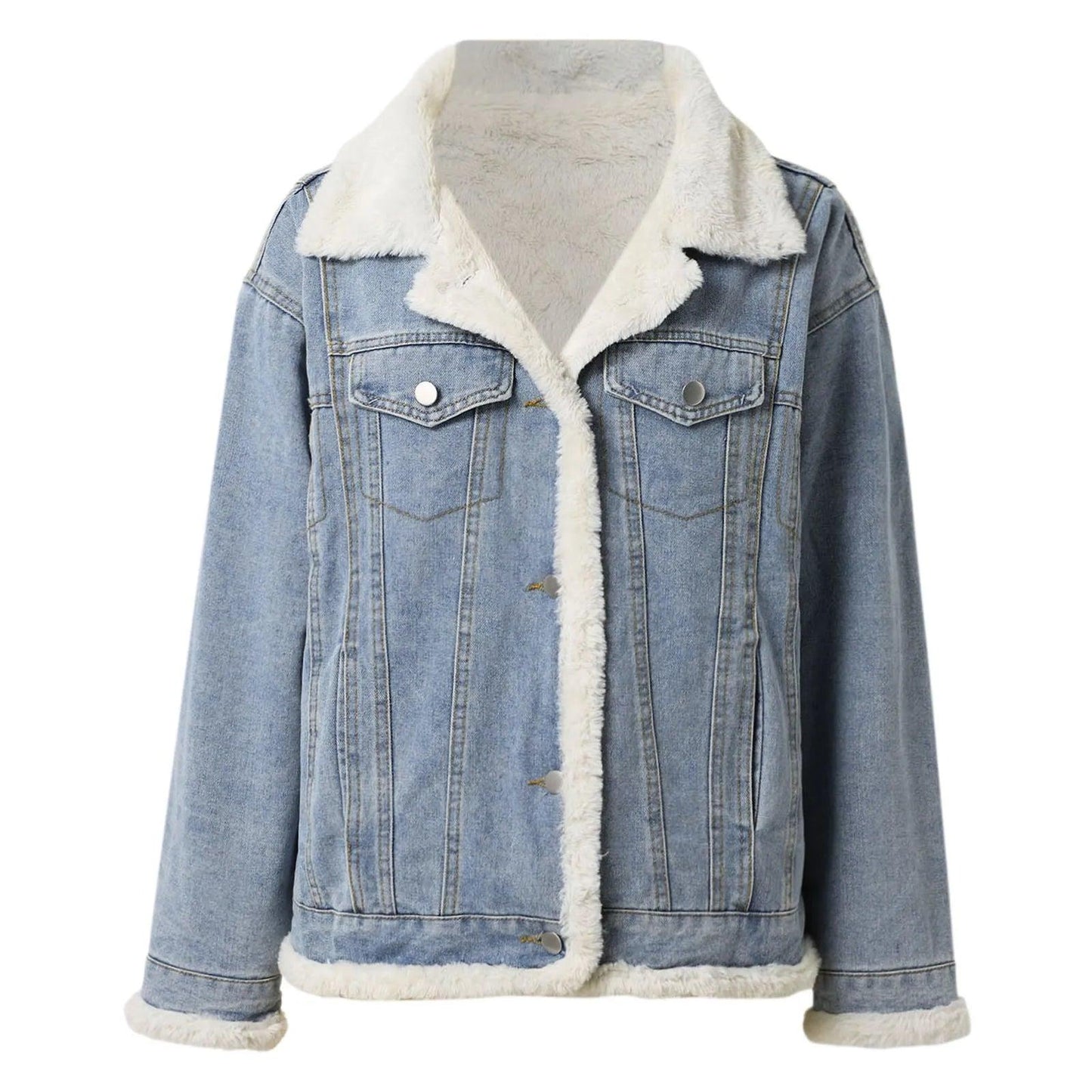Veste en Jean Doublée Femme Réversible - VestesEnJean