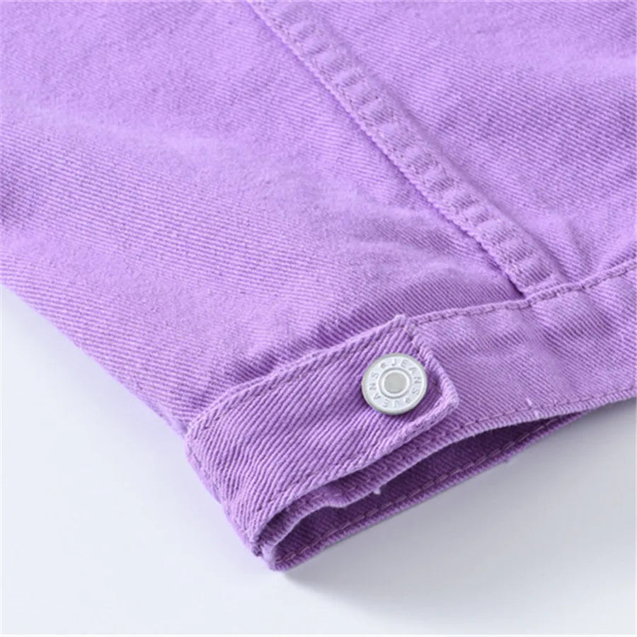 Veste en Jean Violette Sans Manches Homme