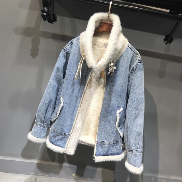 Veste en Jean Rembourrée Femme