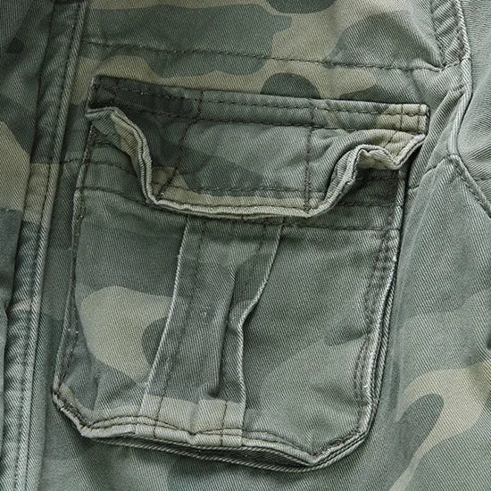 Veste En Jean Camouflage Militaire Homme