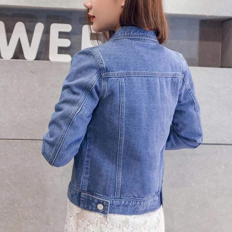 Veste en Jean Coupe Droite Femme