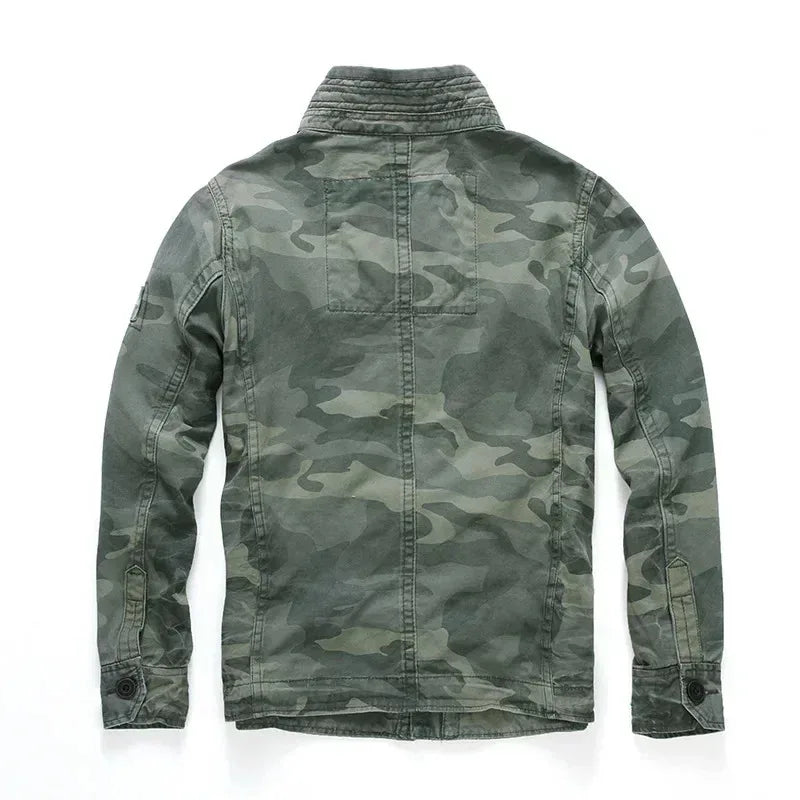 Veste En Jean Camouflage Militaire Homme
