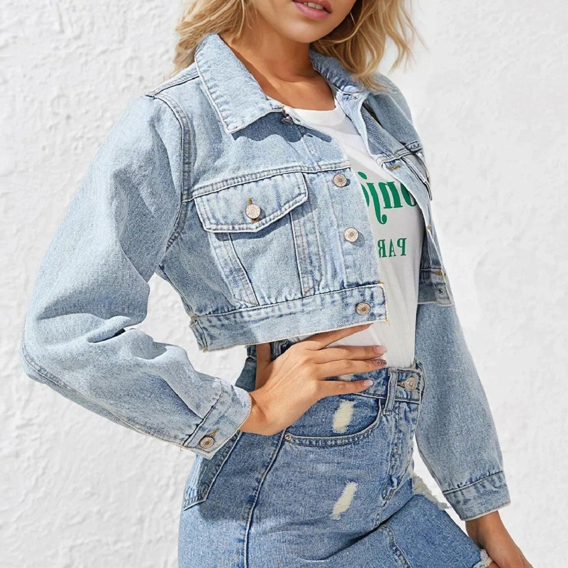 Mini Veste en Jean Femme
