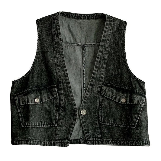 gilet-en-jean-gris-femme