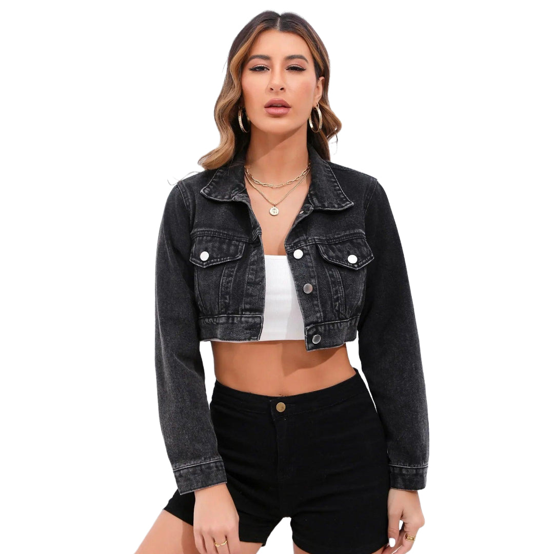mini-veste-en-jean-femme-noir