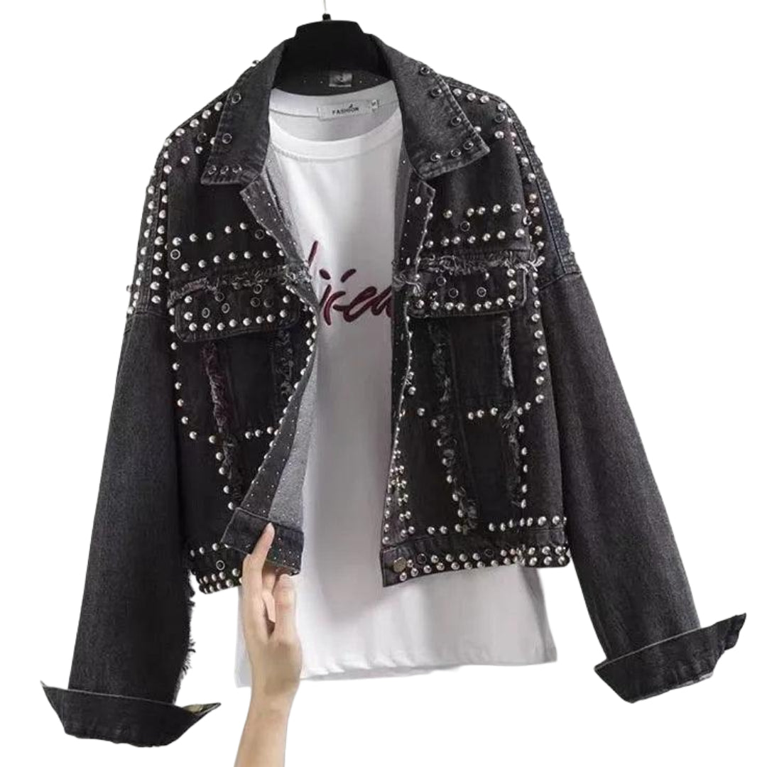 veste-en-jean-a-clou-femme-noire