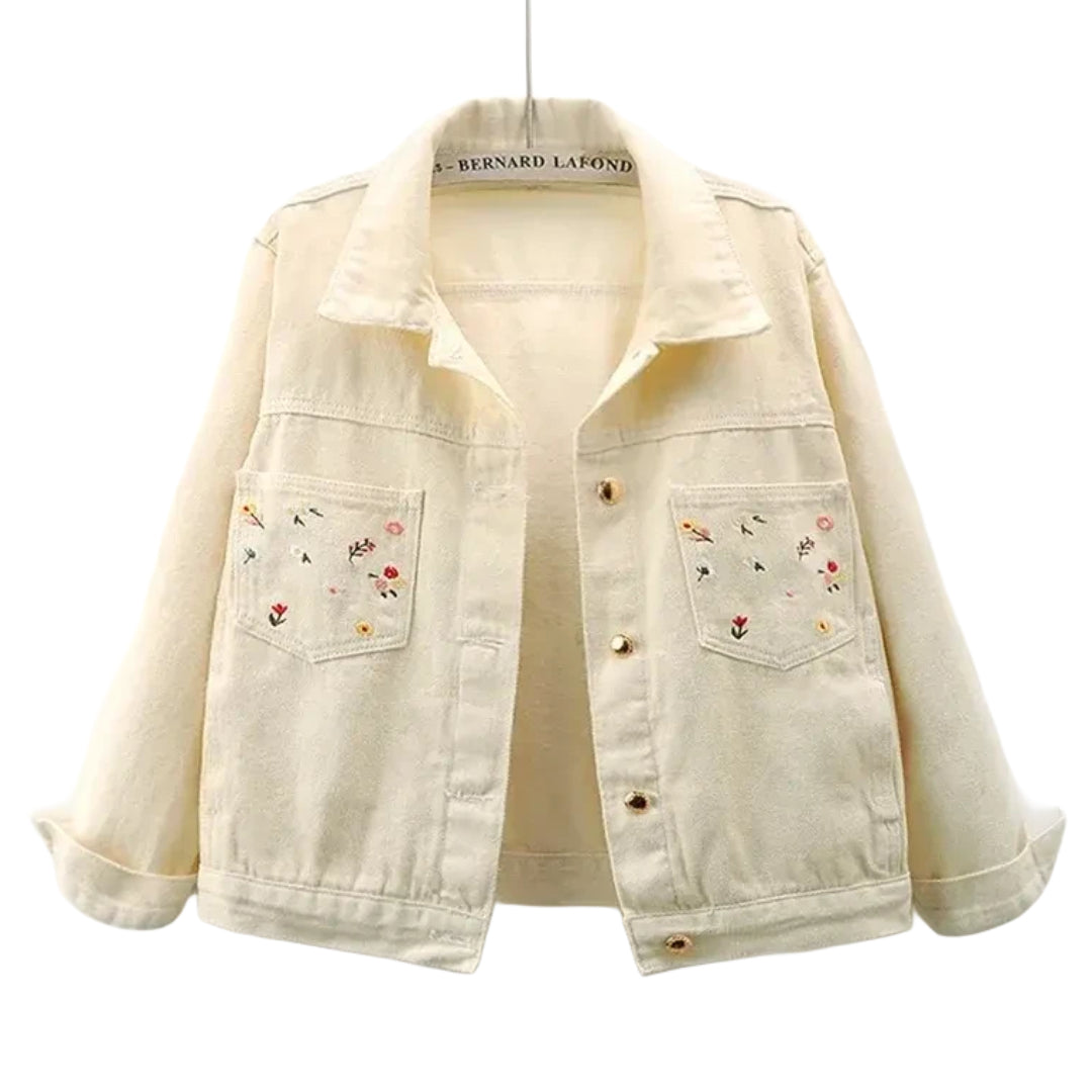 veste-en-jean-beige-fleurie-femme-minimaliste