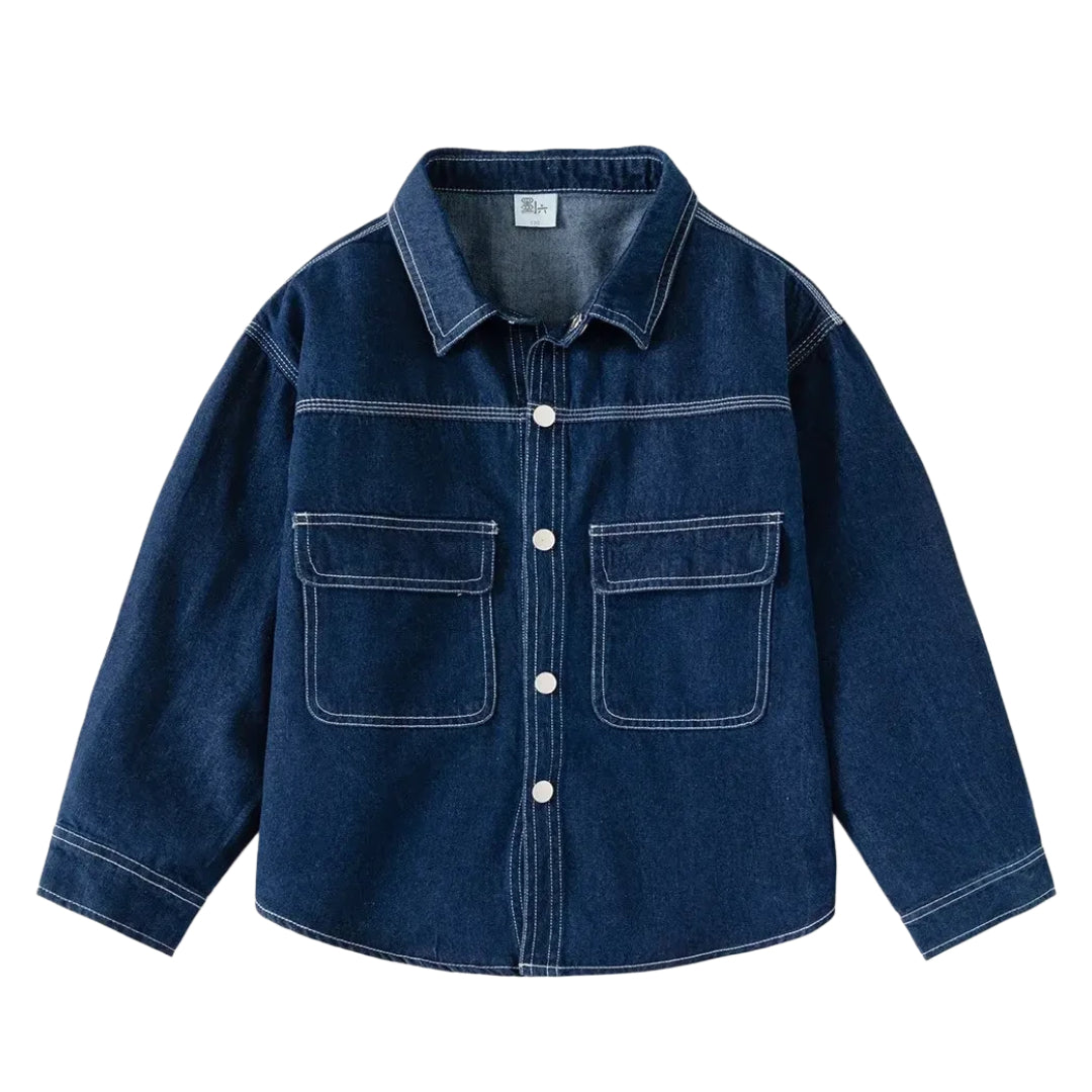 veste-en-jean-bleu-marine-garcon