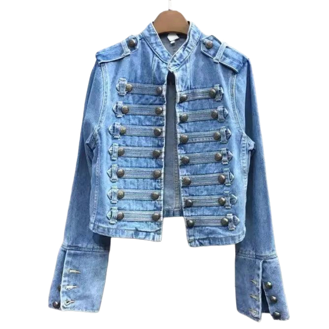 veste-en-jean-col-officier-femme-bleu