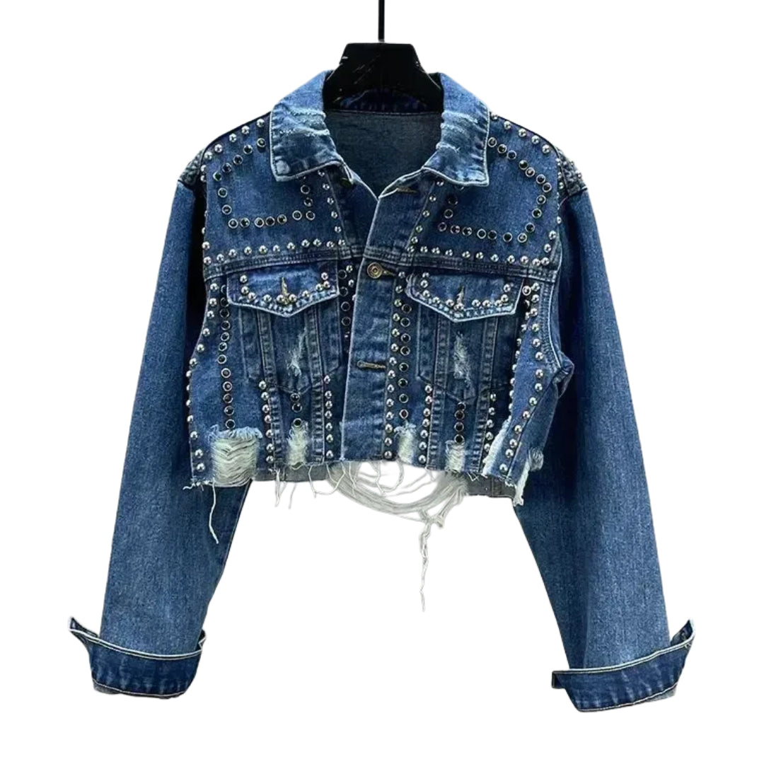 veste-en-jean-courte-destroy-et-cloutee-femme-bleu