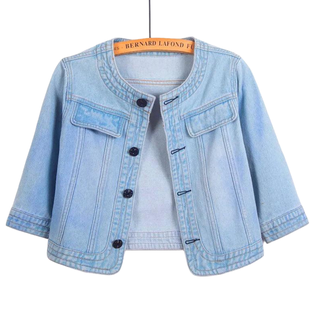 veste-en-jean-courte-femme-sans-col-bleu-clair