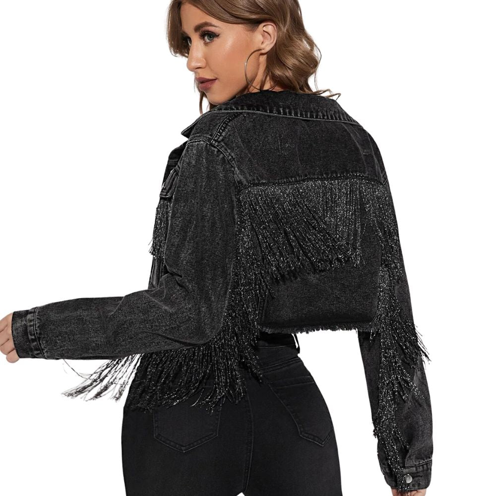 veste-en-jean-crop-top-a-franges-femme-noir