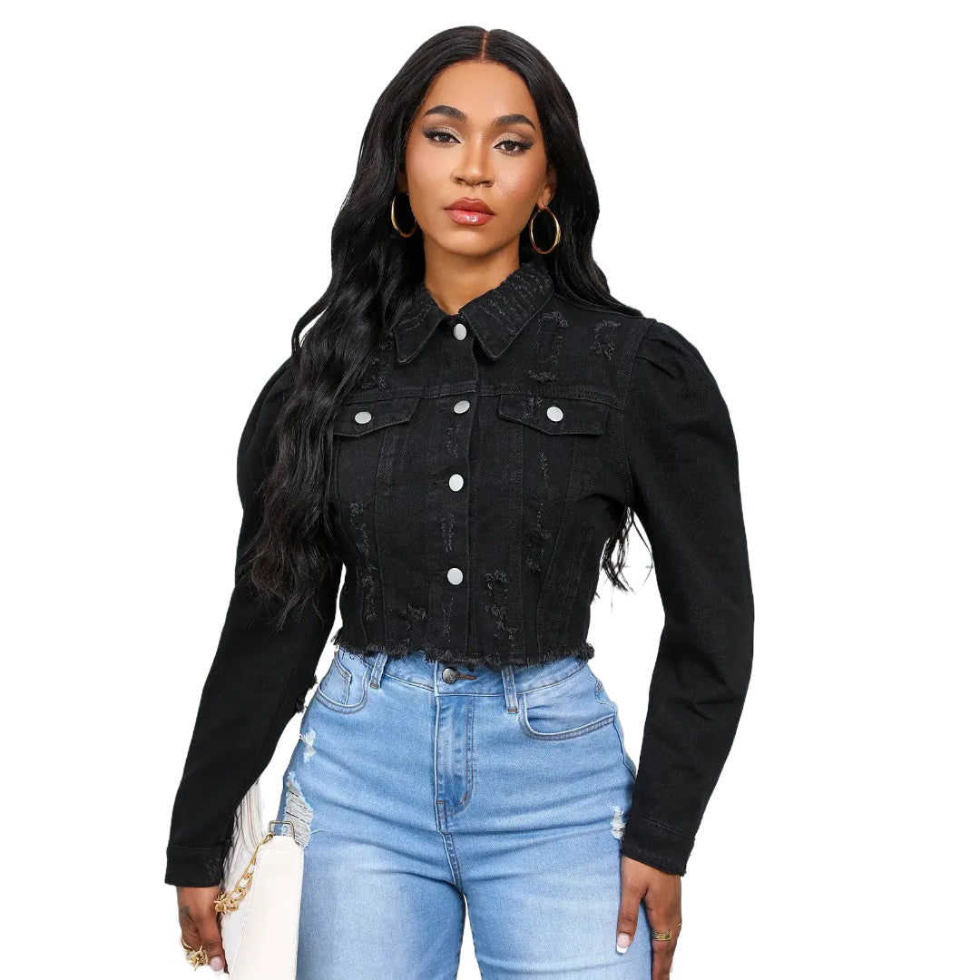 veste-en-jean-manches-bouffantes-effet-use-femme-noir