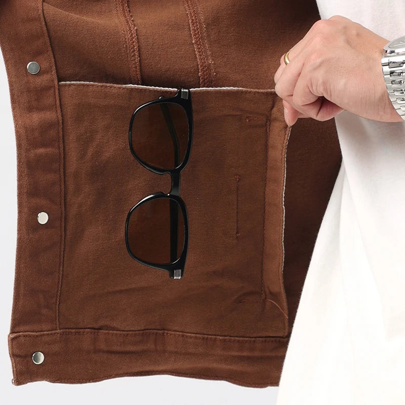 veste-en-jean-marron-caramel-en-coton-homme-poche