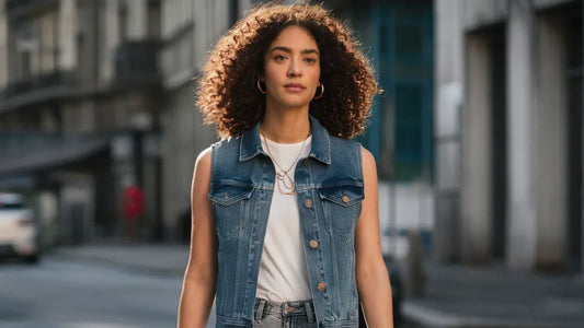 Comment Porter Une Veste en Jean Sans Manches Femme?