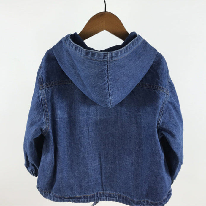 Veste en Jean à Capuche Bébé