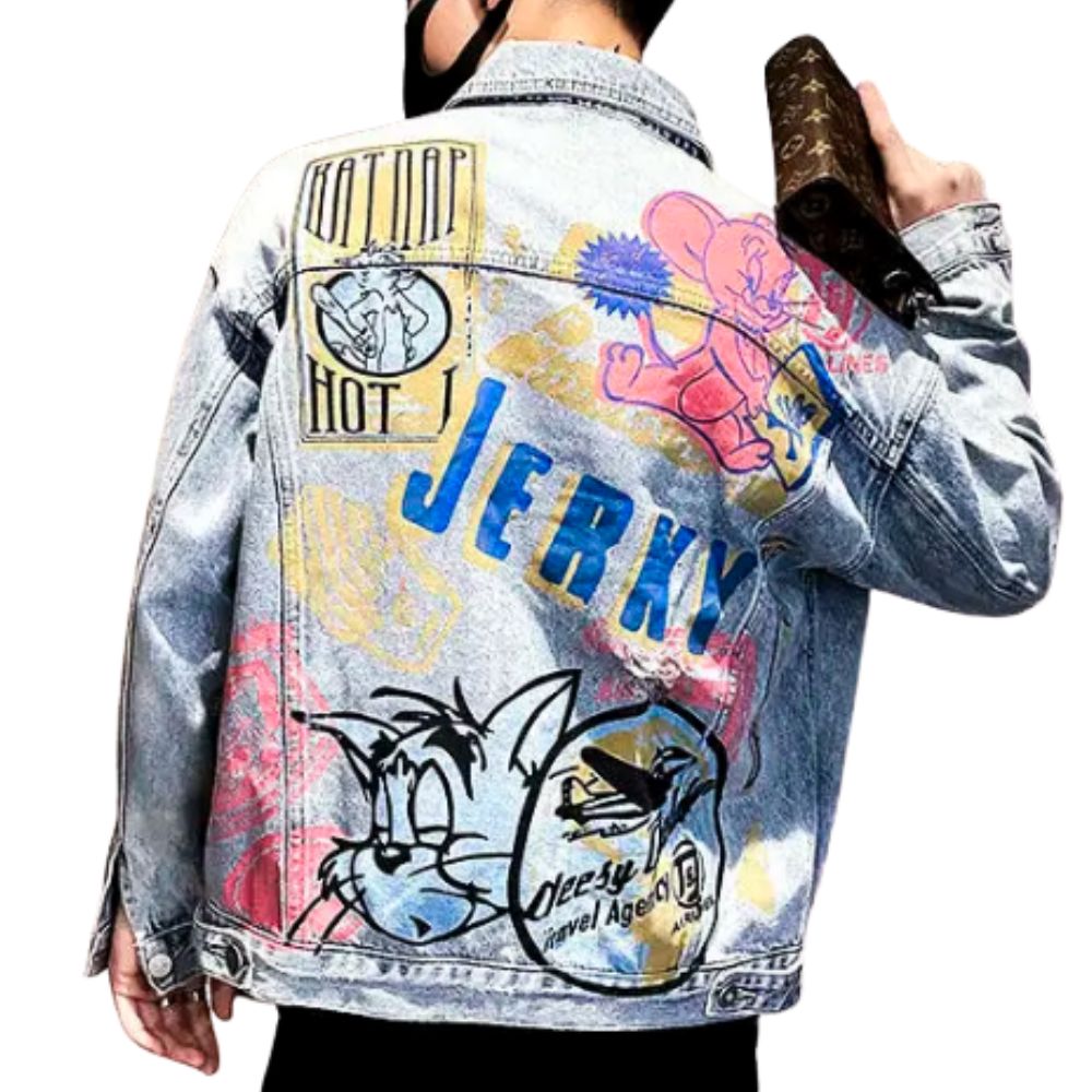 Veste en Jean Cartoon Homme