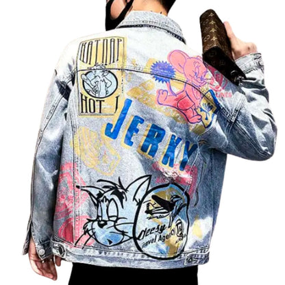Veste en Jean Cartoon Homme