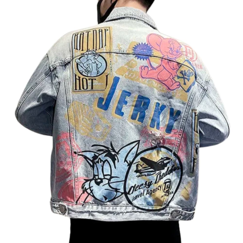 Veste en Jean Cartoon Homme