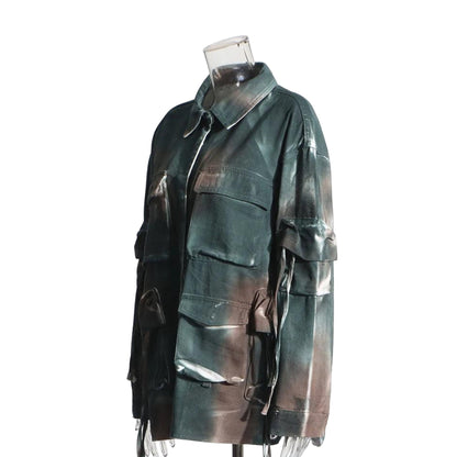 Veste en Jean Femme Militaire