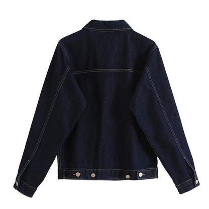 Veste en Jean Bleu Marine Femme