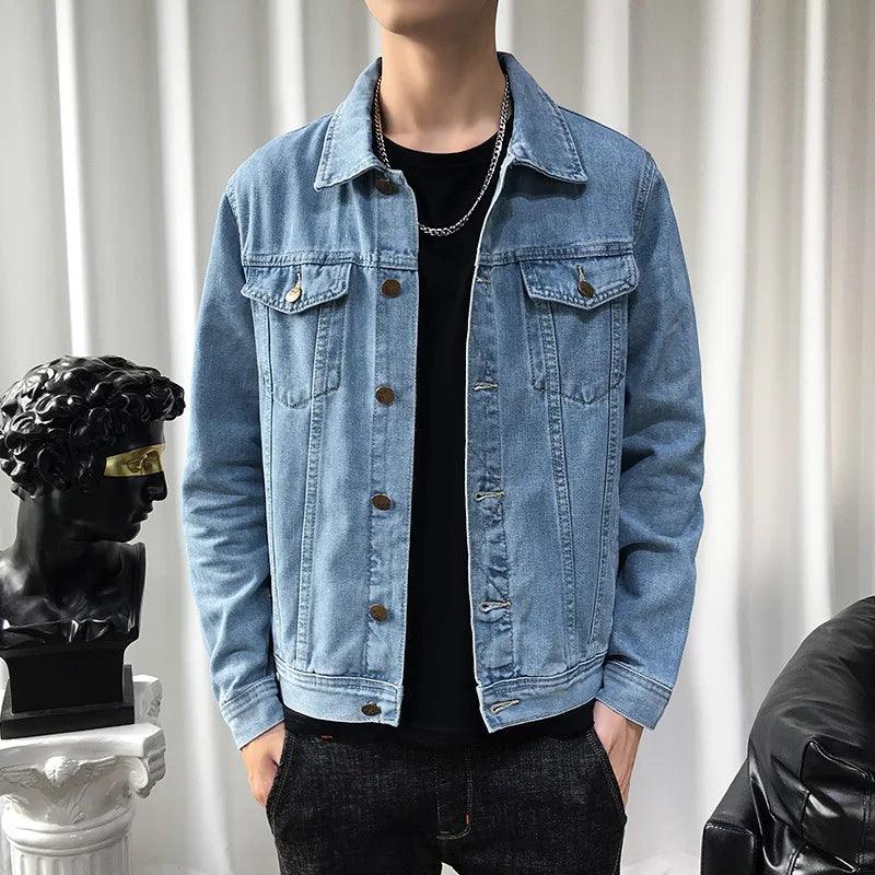 Veste en Jean Bleu Clair Homme