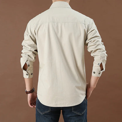 Chemise en Jean Beige Homme