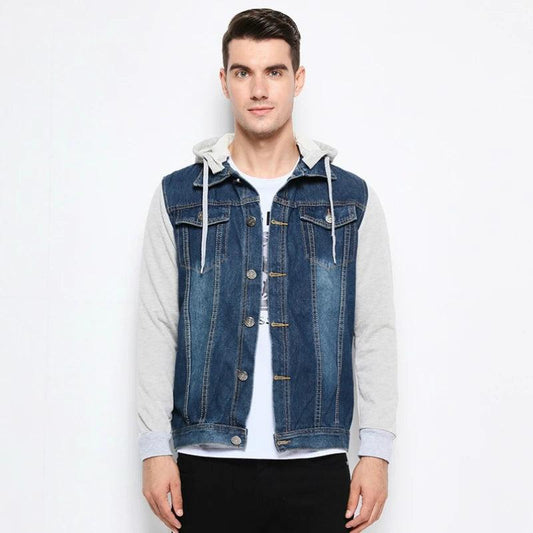 Veste en Jean avec Sweat Homme