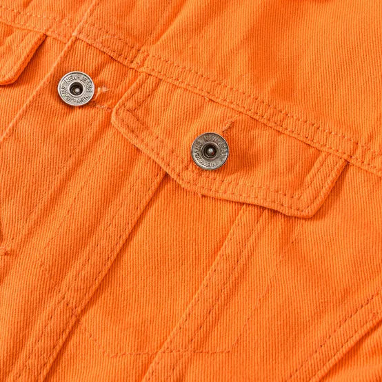 Veste en Jean Orange Clair Homme