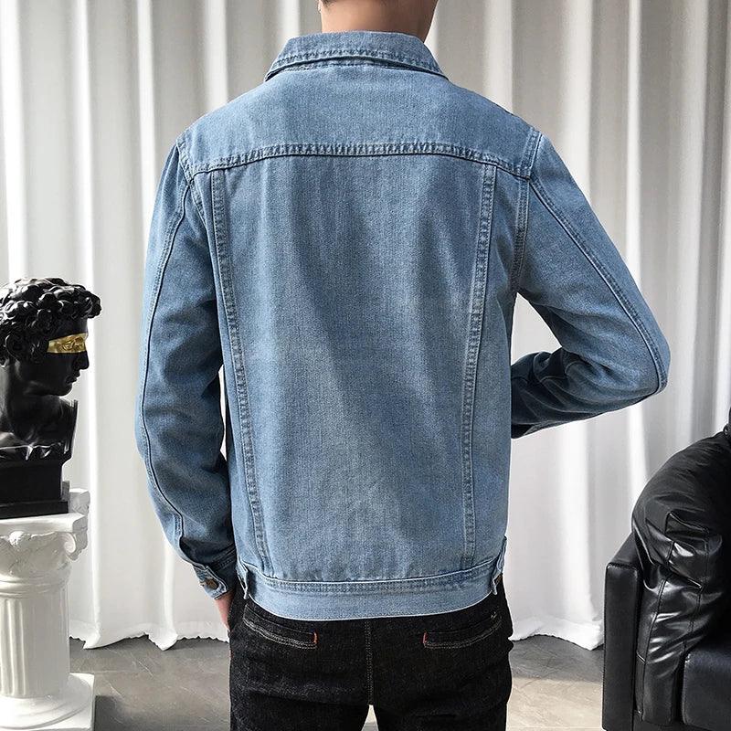 Veste en Jean Bleu Clair Homme