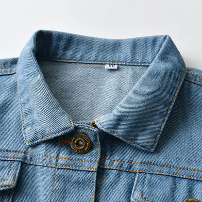 Veste en Jean Déchiré Fille