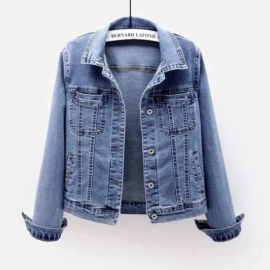 Veste en Jean Délavé Femme