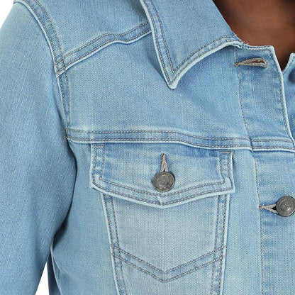 Veste en Jean Bleu Ciel Femme