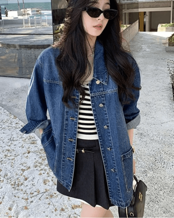 Veste en Jean Femme Loose