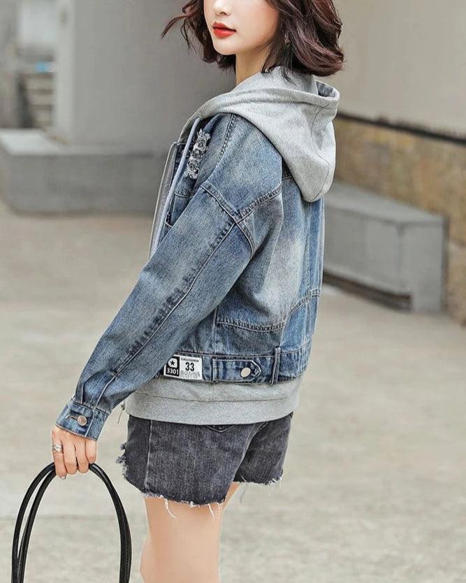 Veste en Jean et Sweat Femme