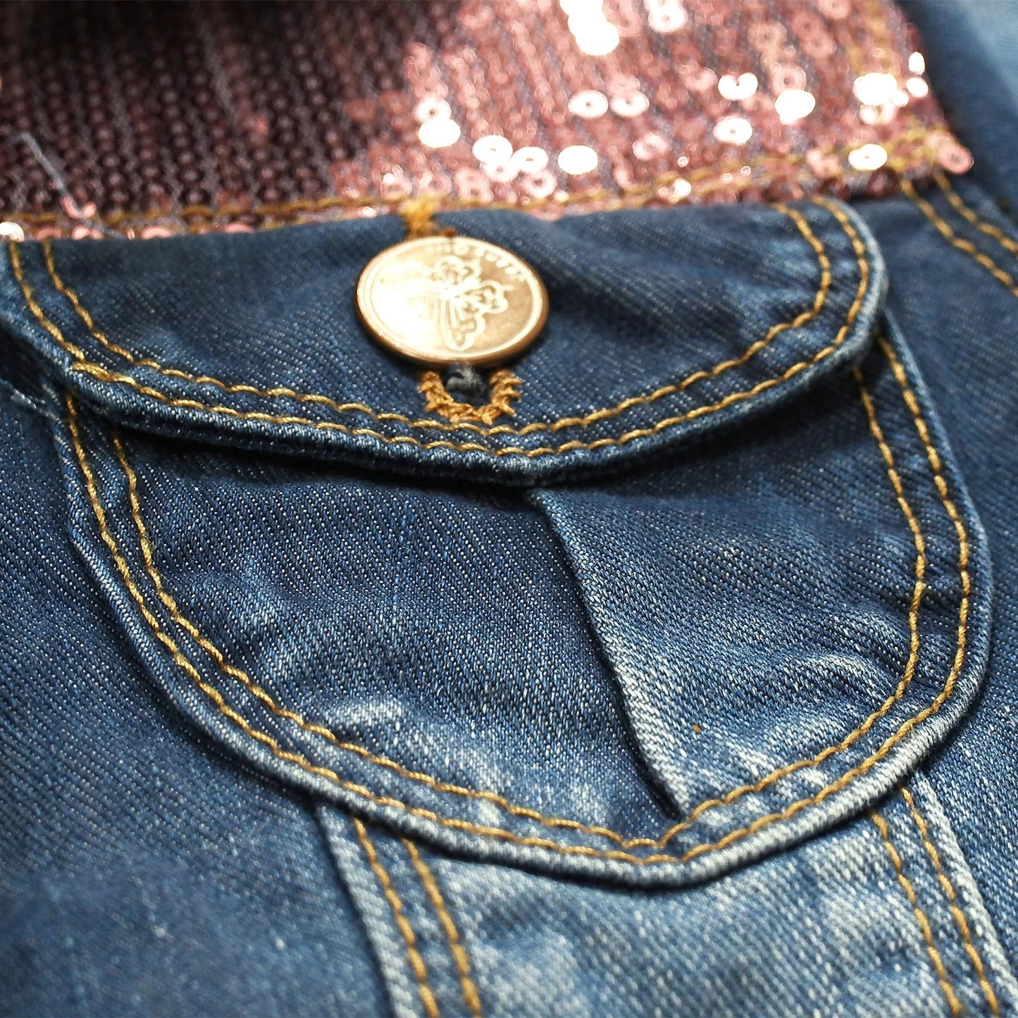 Veste en Jean à Capuche Fille