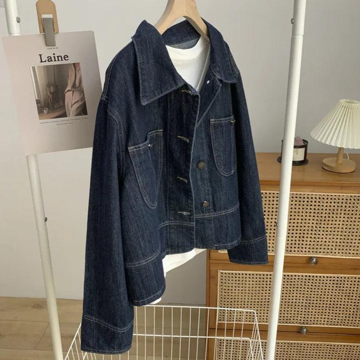 Veste en Jean Femme Foncée - VestesEnJean